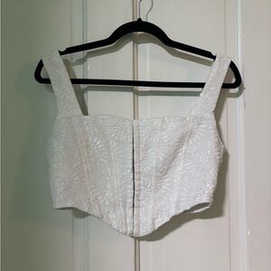 Princess Polly White Crop Top
